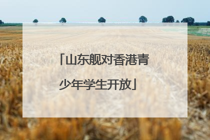 山东舰对香港青少年学生开放