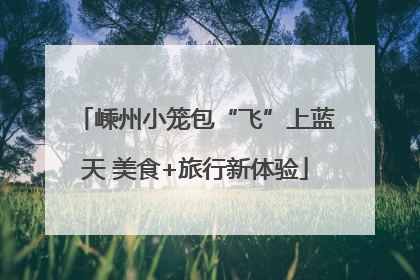 嵊州小笼包“飞”上蓝天 美食+旅行新体验