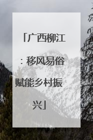 广西柳江：移风易俗赋能乡村振兴