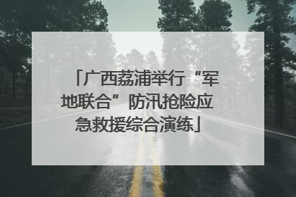 广西荔浦举行“军地联合”防汛抢险应急救援综合演练