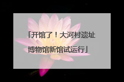 开馆了！大河村遗址博物馆新馆试运行