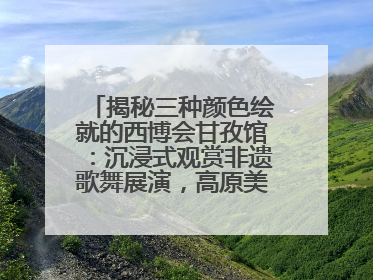 揭秘三种颜色绘就的西博会甘孜馆：沉浸式观赏非遗歌舞展演，高原美味从头吃到尾
