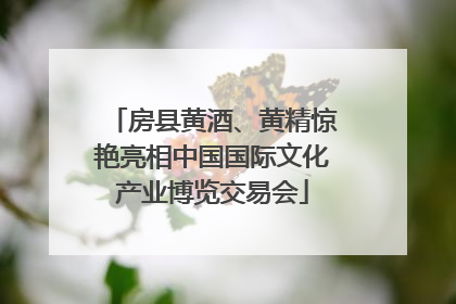 房县黄酒、黄精惊艳亮相中国国际文化产业博览交易会