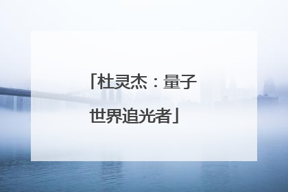 杜灵杰：量子世界追光者
