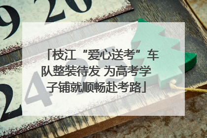 枝江“爱心送考”车队整装待发 为高考学子铺就顺畅赴考路