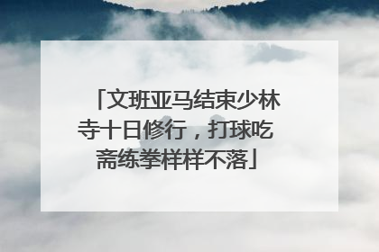 文班亚马结束少林寺十日修行，打球吃斋练拳样样不落