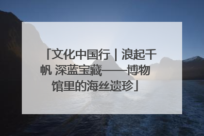 文化中国行｜浪起千帆 深蓝宝藏——博物馆里的海丝遗珍