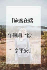旅客在端午假期“粽”享平安
