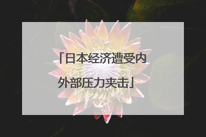 日本经济遭受内外部压力夹击