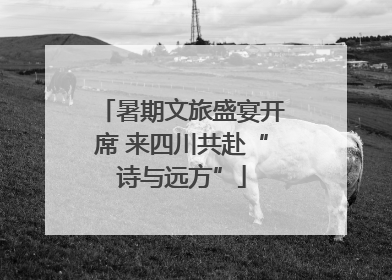暑期文旅盛宴开席 来四川共赴“诗与远方”