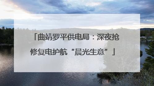 曲靖罗平供电局：深夜抢修复电护航“晨光生意”