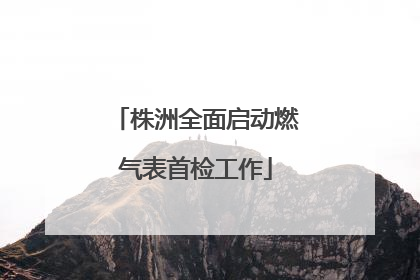 株洲全面启动燃气表首检工作
