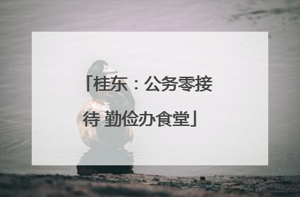 桂东：公务零接待 勤俭办食堂