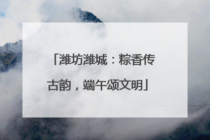 潍坊潍城：粽香传古韵，端午颂文明