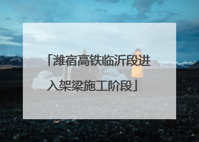 潍宿高铁临沂段进入架梁施工阶段