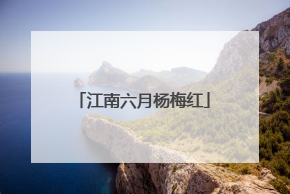 江南六月杨梅红