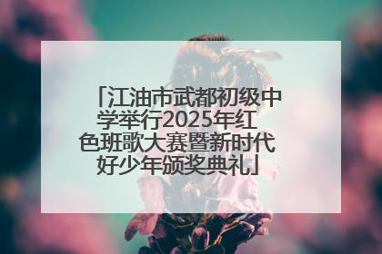 江油市武都初级中学举行2025年红色班歌大赛暨新时代好少年颁奖典礼