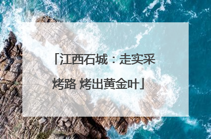 江西石城：走实采烤路 烤出黄金叶