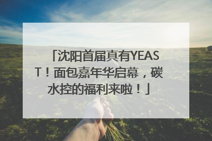 沈阳首届真有YEAST！面包嘉年华启幕，碳水控的福利来啦！