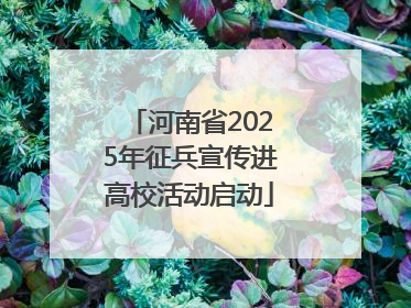 河南省2025年征兵宣传进高校活动启动