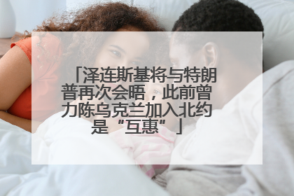 泽连斯基将与特朗普再次会晤，此前曾力陈乌克兰加入北约是“互惠”
