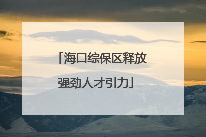 海口综保区释放强劲人才引力