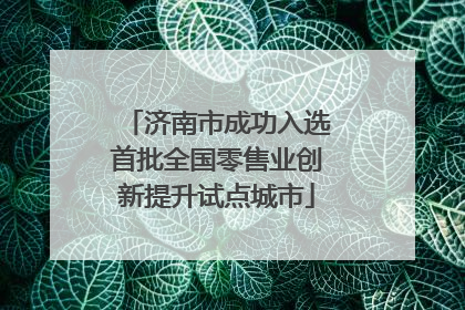 济南市成功入选首批全国零售业创新提升试点城市