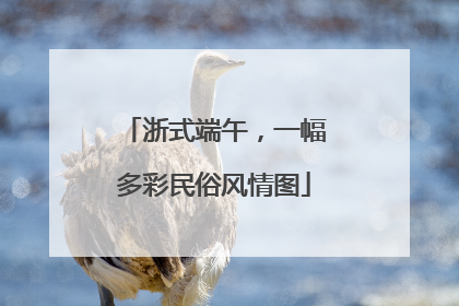 浙式端午，一幅多彩民俗风情图