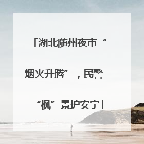 湖北随州夜市“烟火升腾”，民警“枫”景护安宁