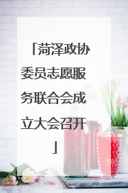 菏泽政协委员志愿服务联合会成立大会召开