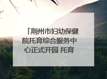 荆州市妇幼保健院托育综合服务中心正式开园 托育宣传月同步启动