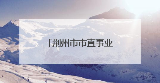荆州市市直事业单位2025年统一公开招聘工作人员体检考察公告