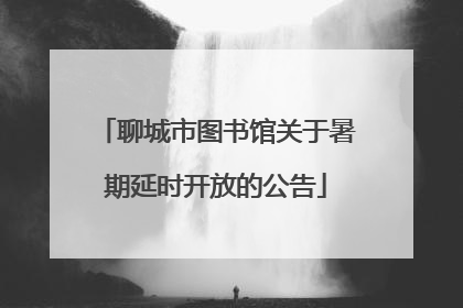 聊城市图书馆关于暑期延时开放的公告