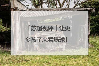苏超视评︱让更多孩子来看场球
