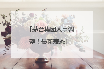 茅台集团人事调整！最新表态