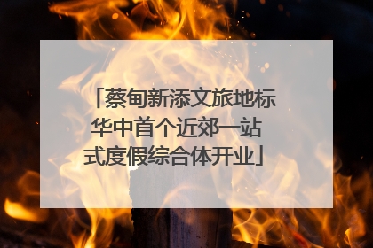 蔡甸新添文旅地标 华中首个近郊一站式度假综合体开业