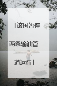 该国暂停两条输油管道运行