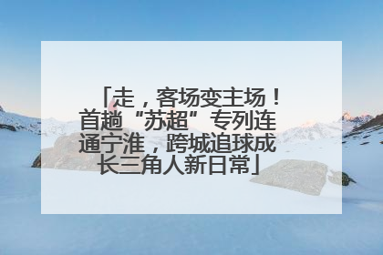 走，客场变主场！首趟“苏超”专列连通宁淮，跨城追球成长三角人新日常