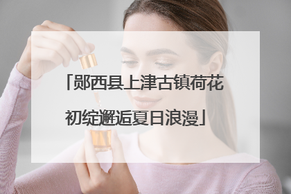 郧西县上津古镇荷花初绽邂逅夏日浪漫