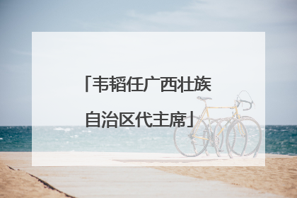 韦韬任广西壮族自治区代主席