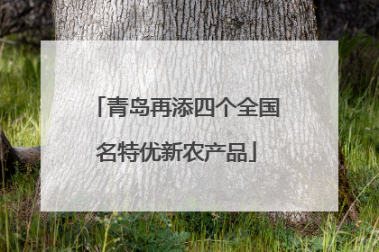 青岛再添四个全国名特优新农产品