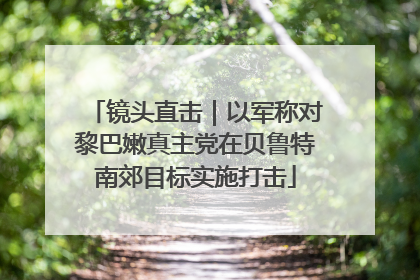 镜头直击｜以军称对黎巴嫩真主党在贝鲁特南郊目标实施打击