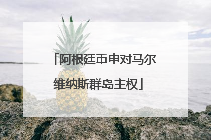 阿根廷重申对马尔维纳斯群岛主权