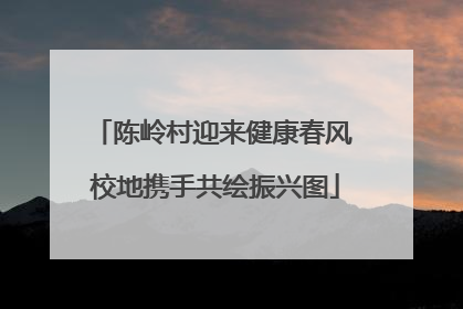 陈岭村迎来健康春风 校地携手共绘振兴图