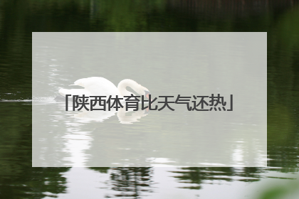 陕西体育比天气还热