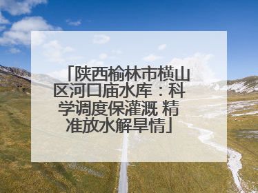 陕西榆林市横山区河口庙水库：科学调度保灌溉 精准放水解旱情