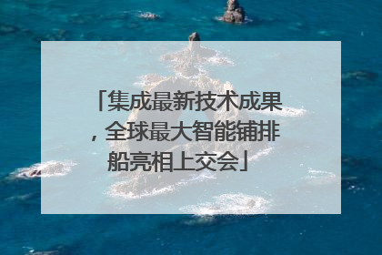 集成最新技术成果，全球最大智能铺排船亮相上交会