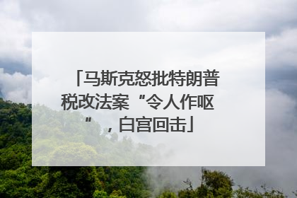 马斯克怒批特朗普税改法案“令人作呕”，白宫回击
