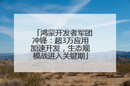 鸿蒙开发者军团冲锋：超3万应用加速开发，生态规模战进入关键期