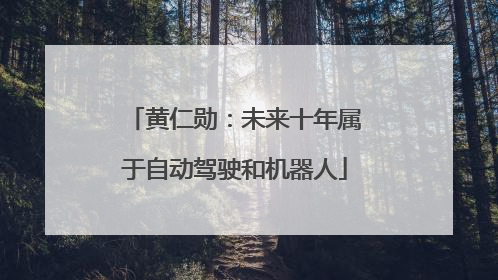 黄仁勋：未来十年属于自动驾驶和机器人